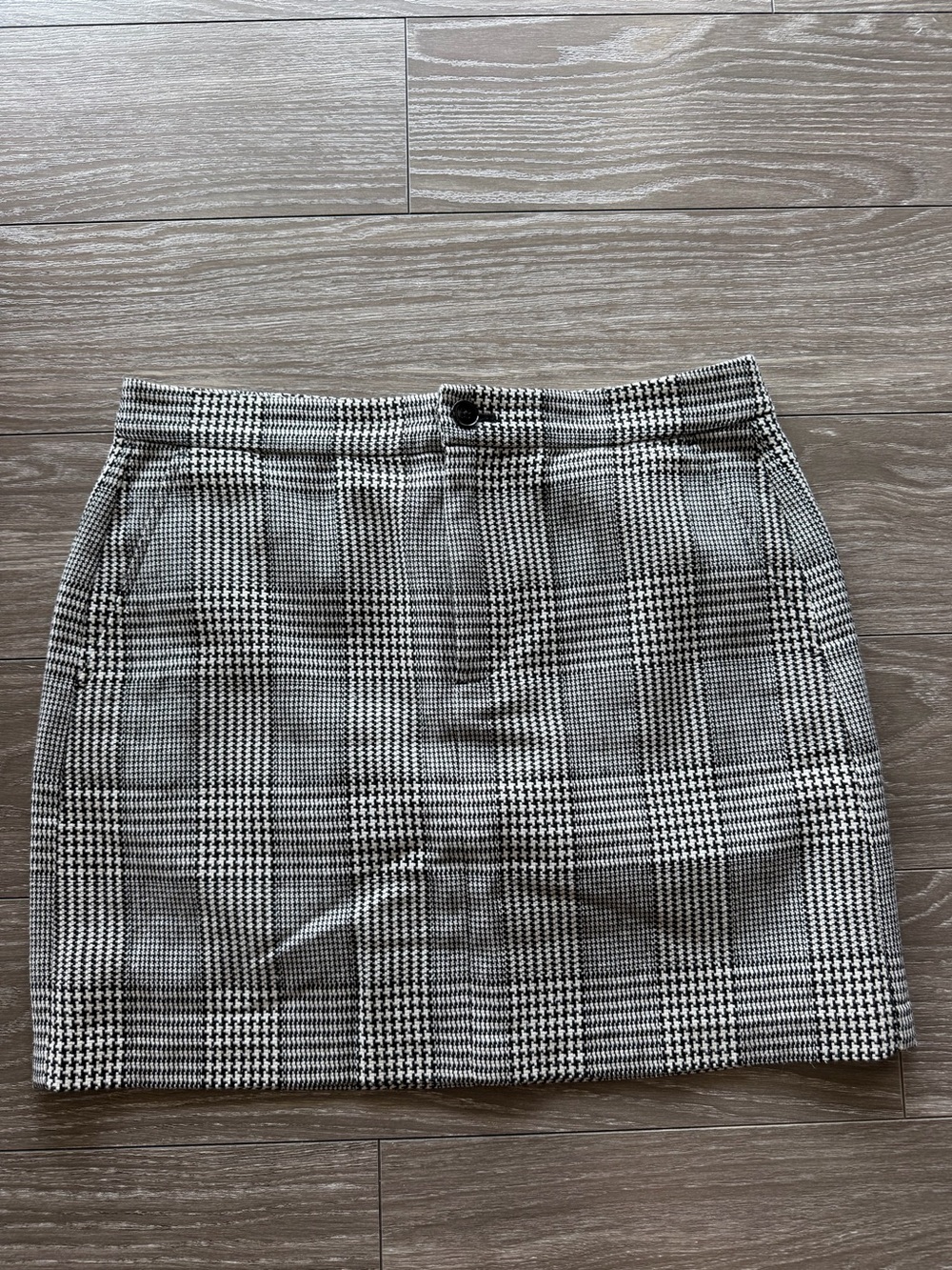 Ralph Lauren Black & White Glen Plaid Mini Skirt